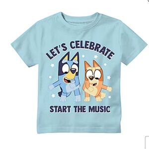 Bluey Toddler Boys Crew Neck Short Sleeve Regular Fit Bluey Graphic T-Shirt Sz 4